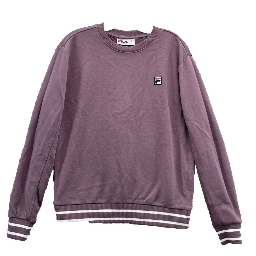 Fila Sweatshirt Medium Mauve Sportswear Retro Streetwear Athleisure Lounge 90's